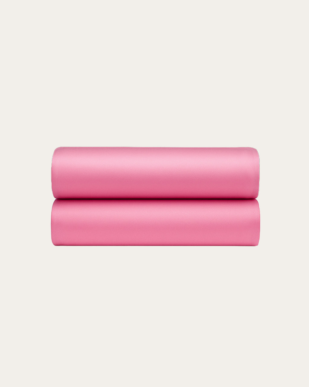 Luxurious Blossom Pink satin fitted sheet offering silky softness and elegant bedroom comfort.
