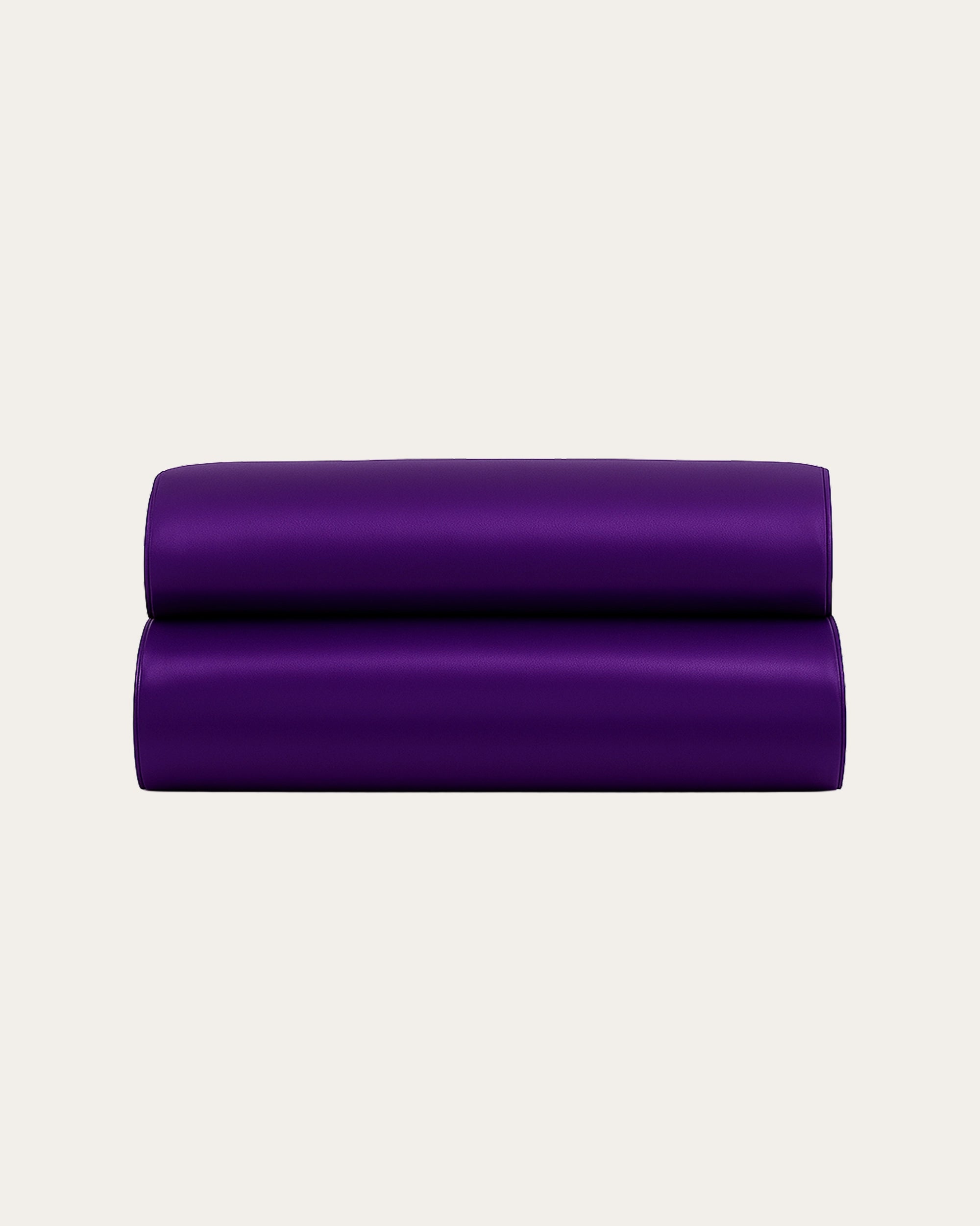 Silky smooth Purple satin fitted sheet combining style, comfort, and restful sleep.