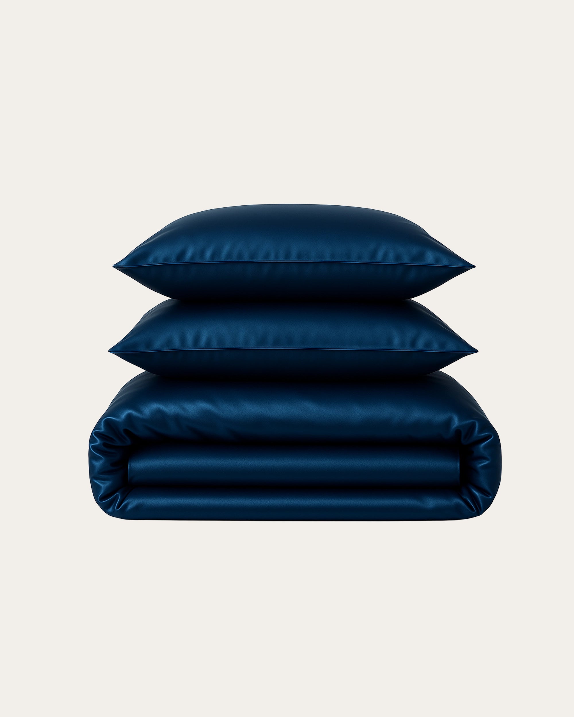 Blue Satin Bedding Set