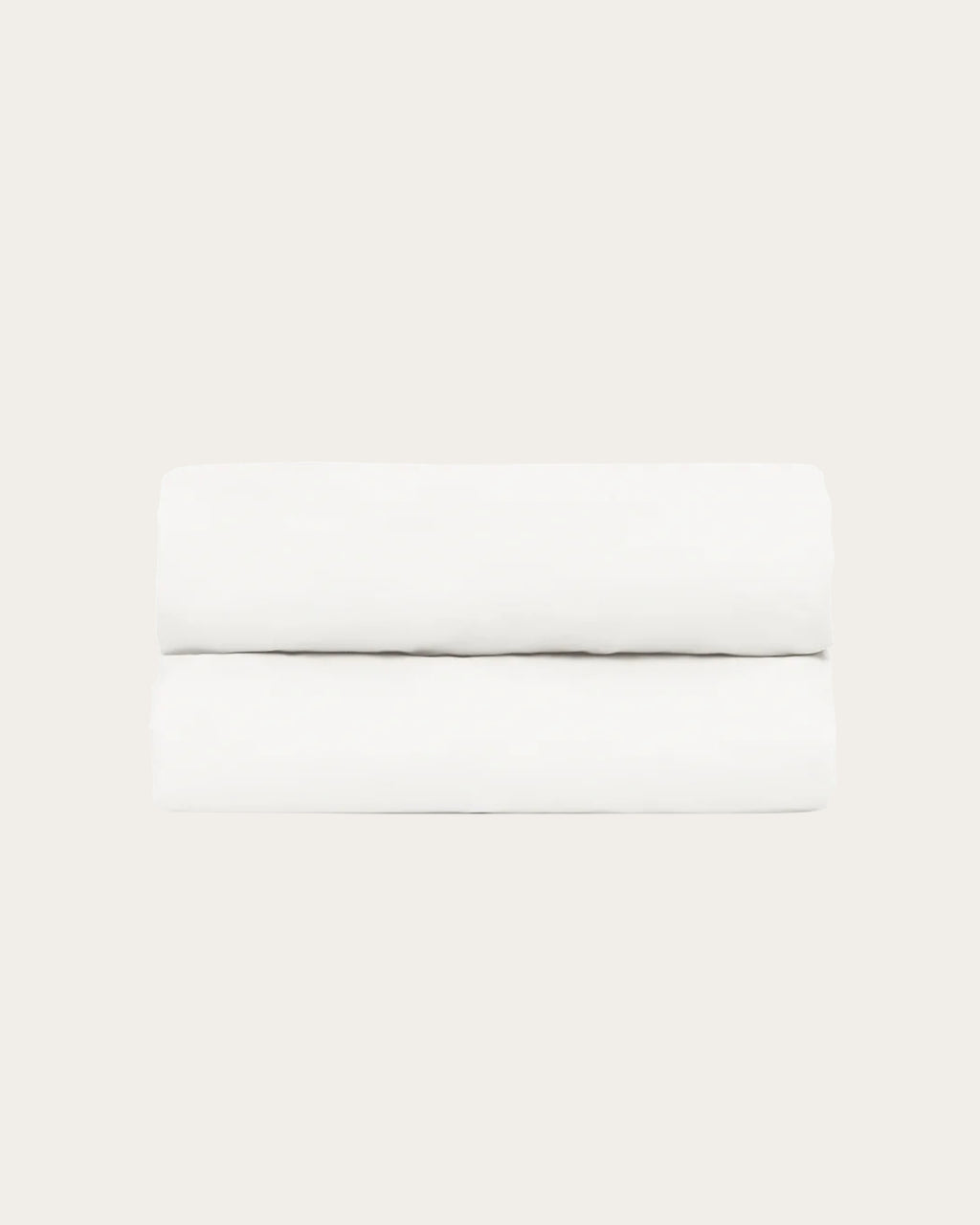 Luxurious Frost White satin fitted sheet offering silky softness and elegant bedroom comfort.